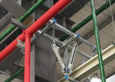 夏津该抗震支架的整体式支吊架结构协调性好